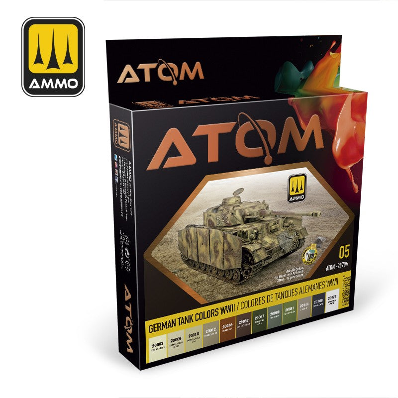 Ammo Atom German Tank Colors WWII Paint Set Model Paint Ammo by mig.