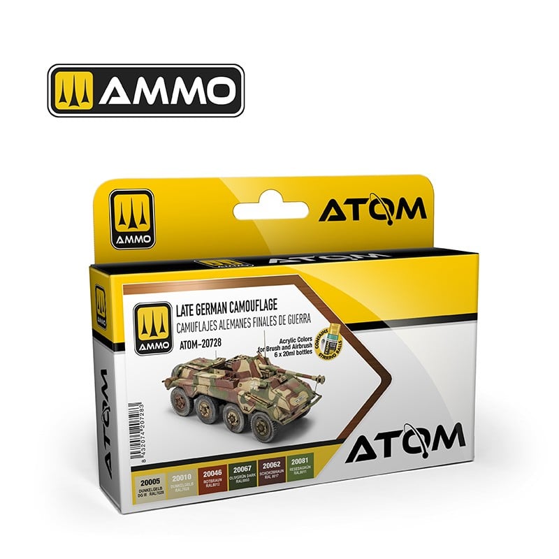 Atom, Late German Camouflage Set Model Paint Ammo by mig.