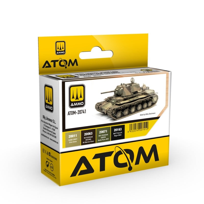 Atom, Soviet Vehicles Camouflage Set Model Paint Ammo by mig.