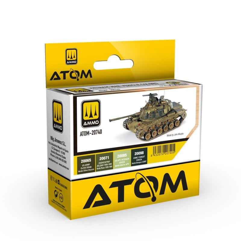 Atom, Vietnam War Vehicles Set Model Paint Ammo by mig.