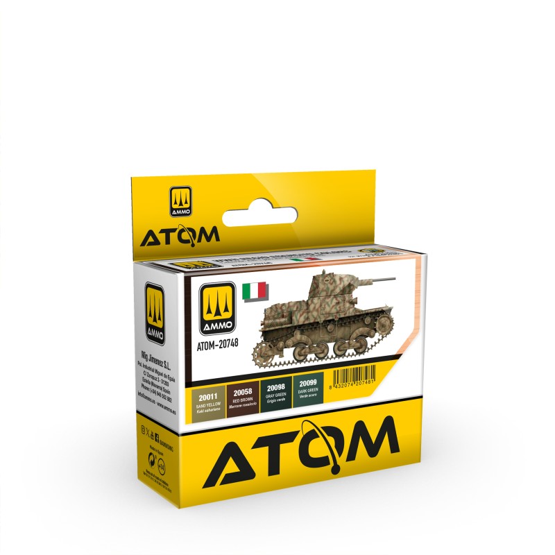 Atom, WW2 Regio Esercito Vehicles set Model Paint Ammo by mig.
