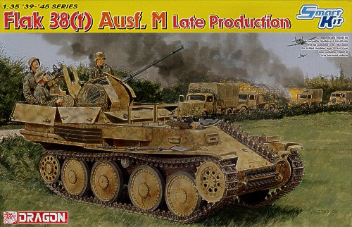 Dragon Models 1/35 Flak 38(f) Ausf.M Late Production Scale Model Dragon