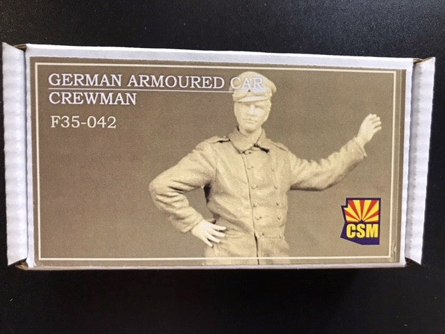 CSM 1/35 Scale Figures Scale Model CSM German armoured car crewman.