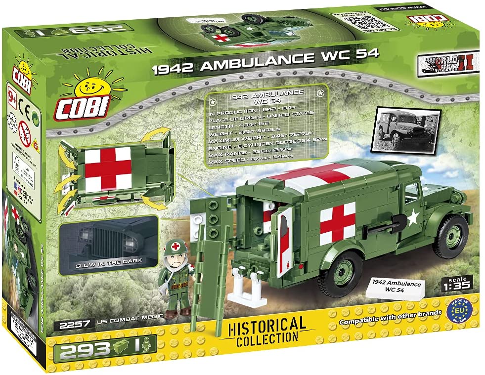 Cobi 1942 Ambulance WC-54 Brick Model Kit Cobi