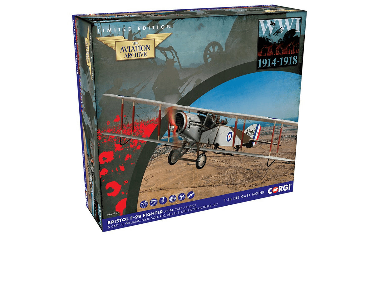 Corgi 1/48 Scale Die-Cast Bristol F-2B Fighter Pre-Built Model Corgi