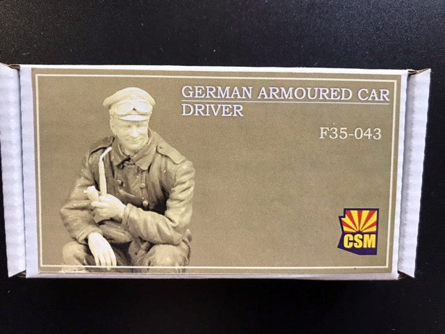 CSM 1/35 Scale Figures Scale Model CSM German armoured car driver.