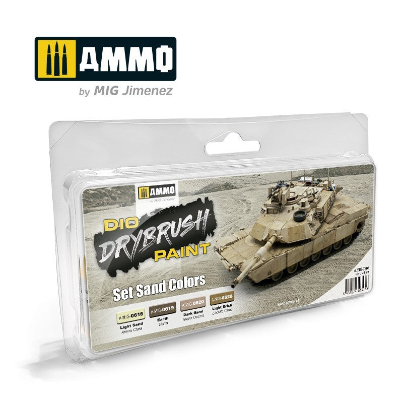 Ammo, Drybrush set sand colours Model Paint Ammo by mig.