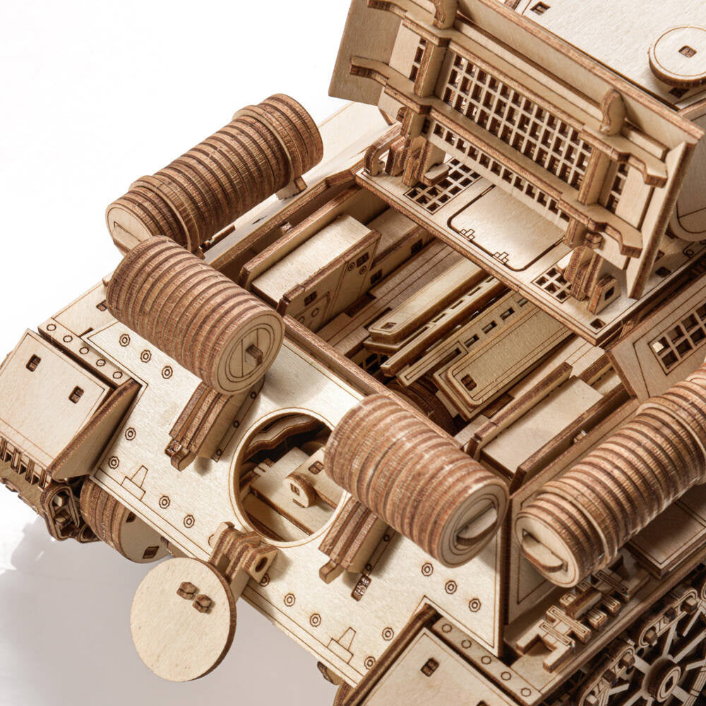 Little Story: World of Tanks Wooden Model T34-85 Tank Scale Model Nice Idea