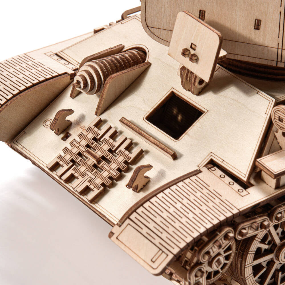 Little Story: World of Tanks Wooden Model T34-85 Tank Scale Model Nice Idea