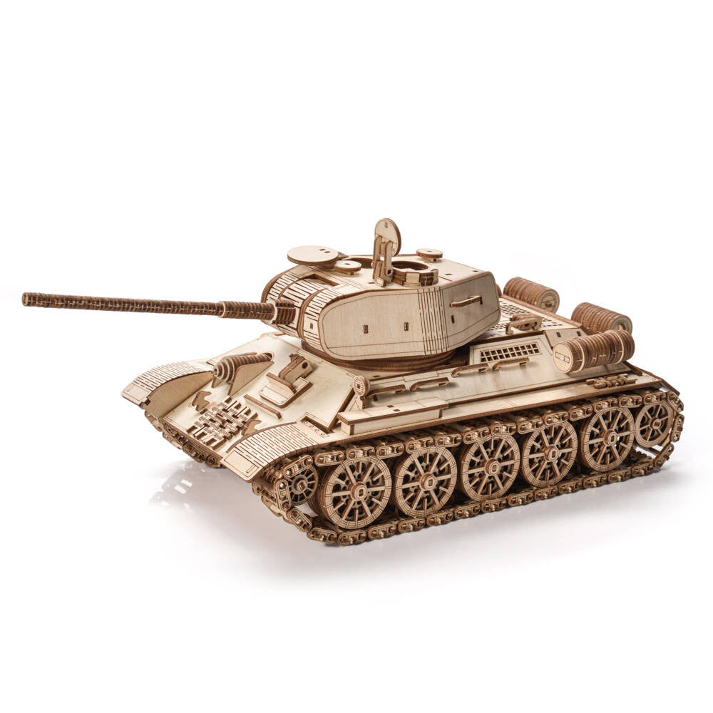 Little Story: World of Tanks Wooden Model T34-85 Tank Scale Model Nice Idea