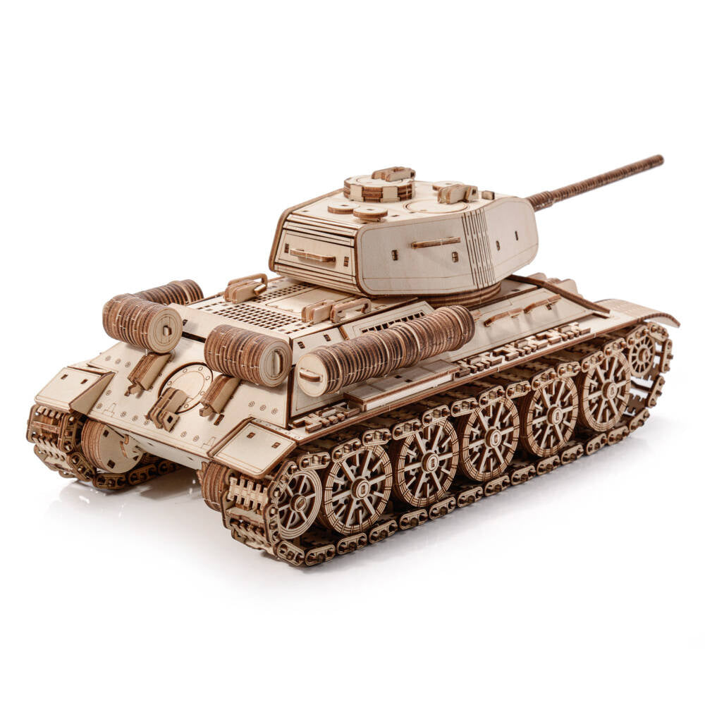Little Story: World of Tanks Wooden Model T34-85 Tank Scale Model Nice Idea