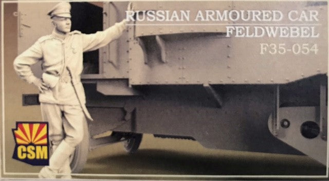 CSM 1/35 Scale Figures Scale Model CSM Russian Armoured Car Feldwebel.