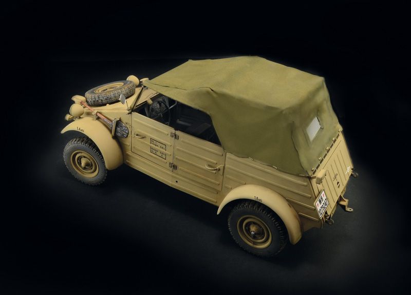 Italeri 1/9 Scale Kdf.1 Type 82 Kubelwagen Scale Model Italeri