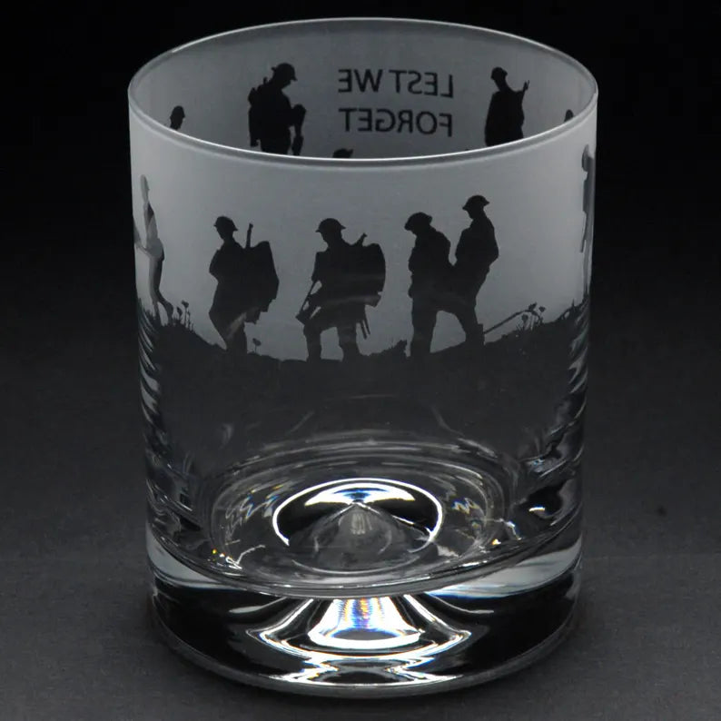 Lest We Forget Whisky Tumbler Drinkware Milford Collection
