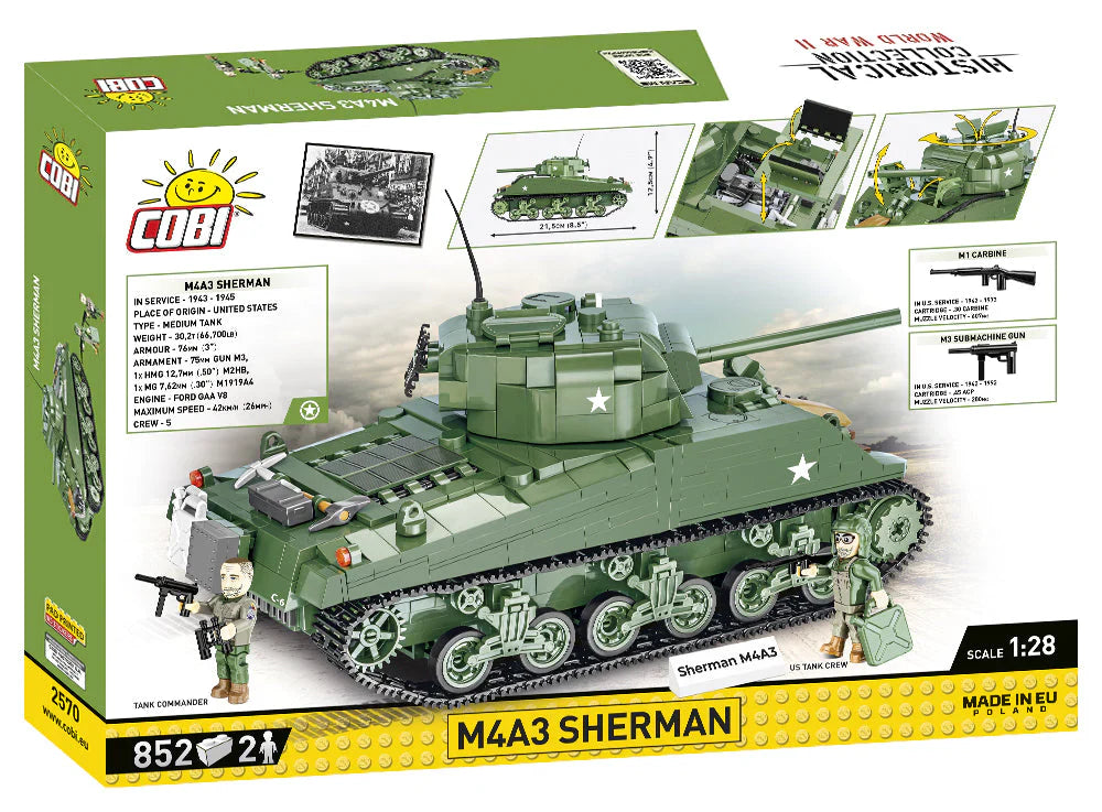 Cobi M4A3 Sherman Brick Model Kit Cobi