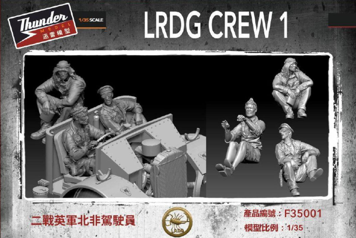 Thunder Models 1/35 LRDG Crew 1 Scale Model Thunder model
