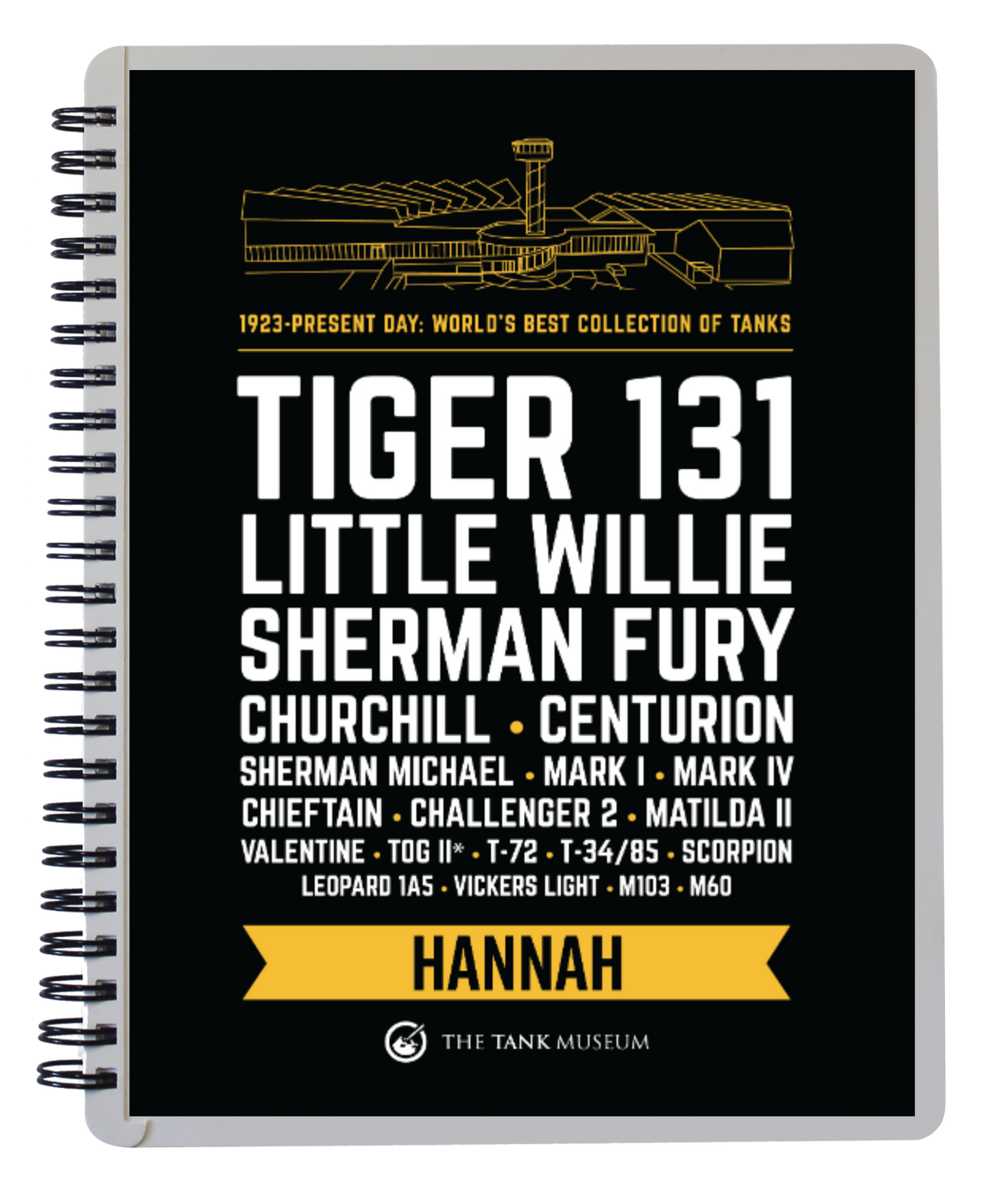 Tanks Lineup Personalised Notebook Stationery My Moments