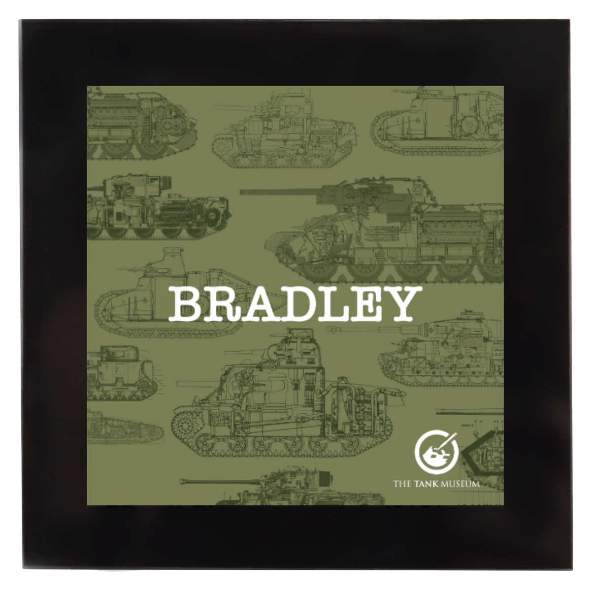 Tanks Outline Personalised Coaster The Tank Museum