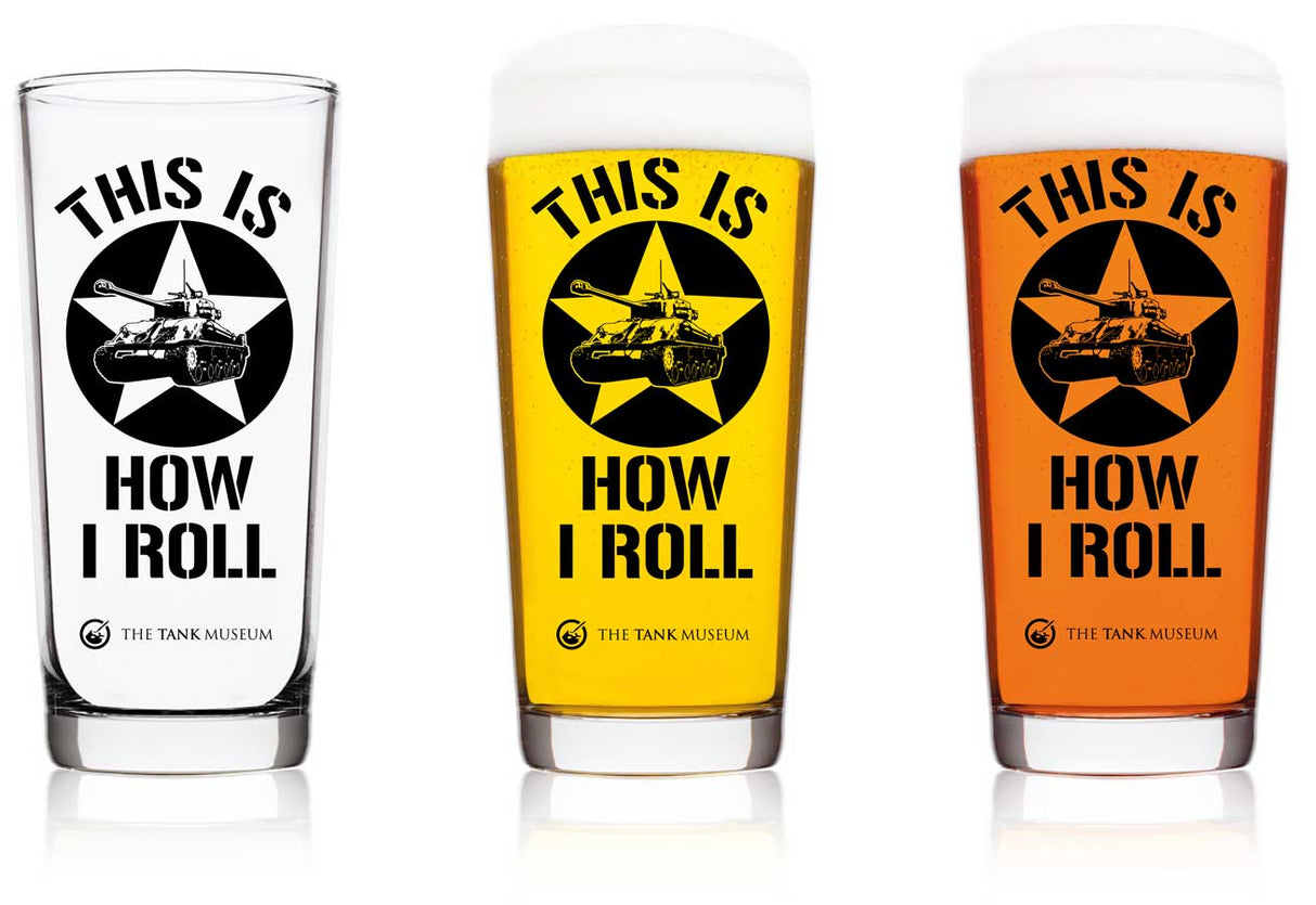 This Is How I Roll Pint Glass Drinkware Piddle