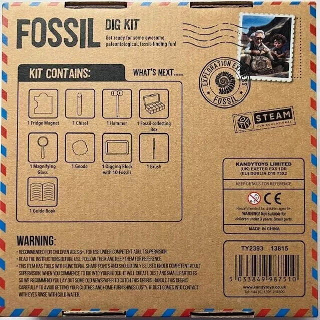 Fossil Excavation Kit Toy Kandy Toys