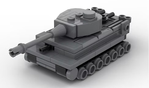 Brickskrieg 1/100 Scale Tiger I Tank Brick Model Kit BricksKrieg