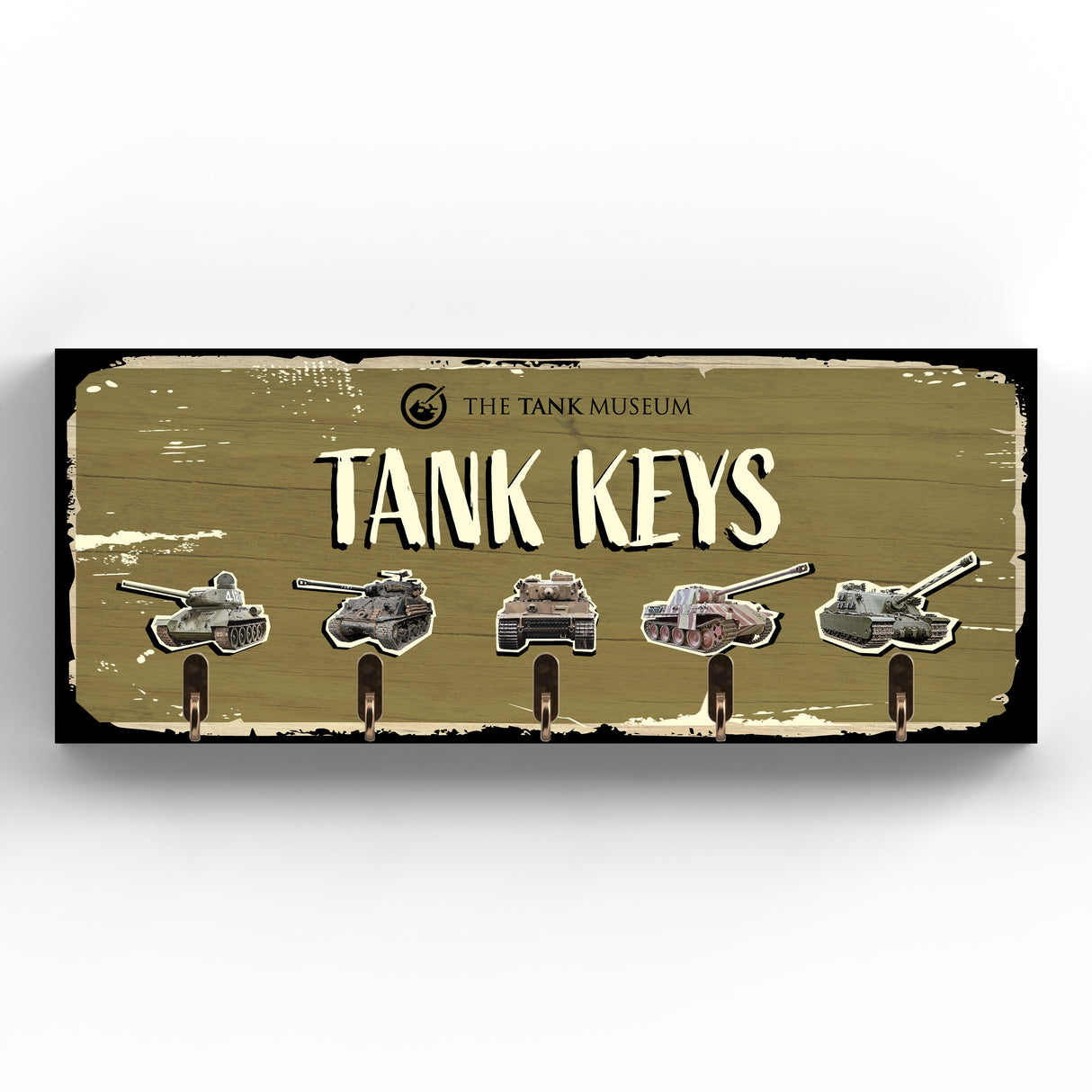 Tank Key Holder with 5 Keys Homeware Vivid Squid