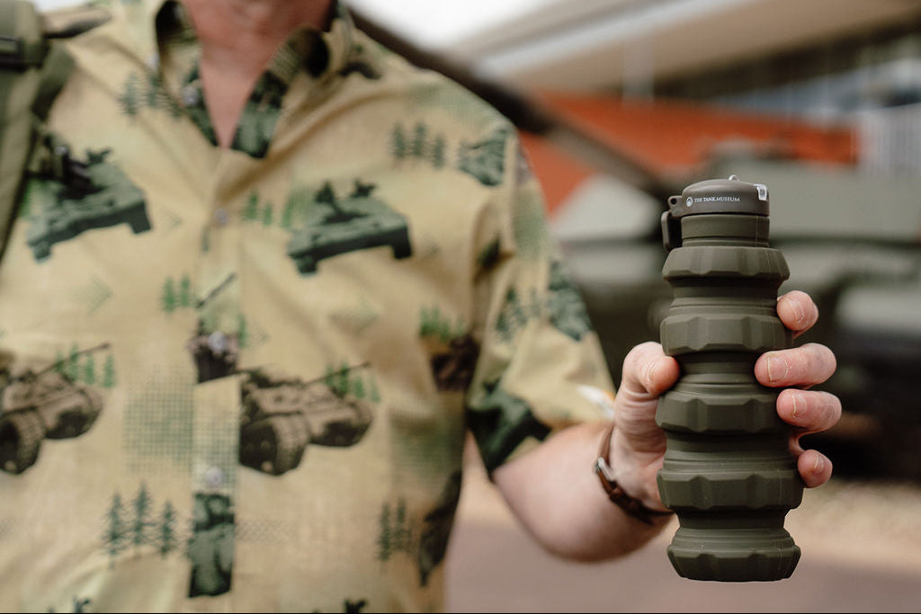 Tank Museum Expanding Grenade Water Bottle Drinkware The Gift Scholars