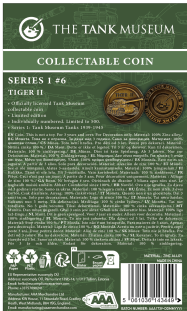 Collectable Coin Series 1 #6 Tiger II Tank Collectables AAA Ltd