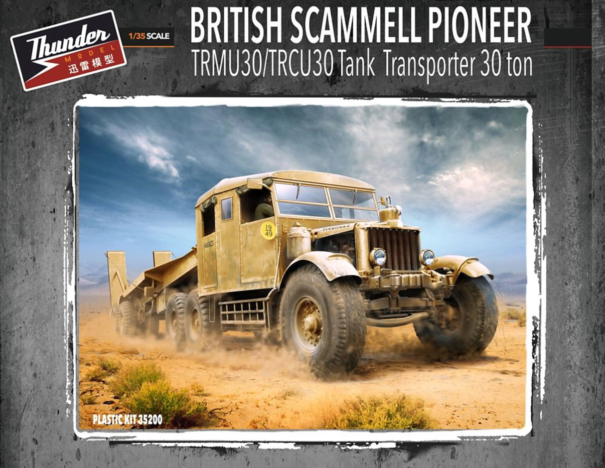 Thunder Model 1/35 British Scammell Pioneer Tank Transporter 30T Scale Model Thunder model
