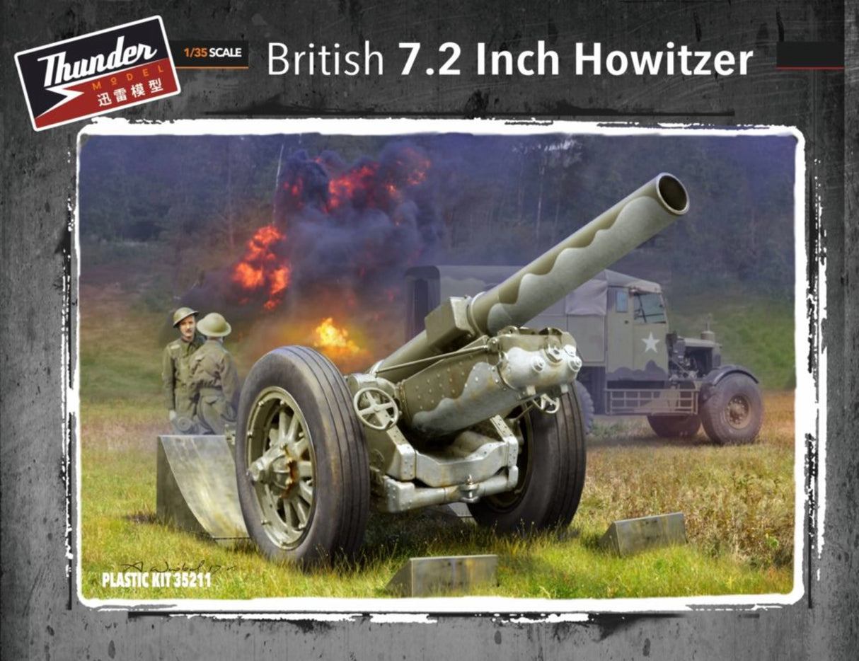 Thunder Model 1/35 British 7.2 Inch Howitzer Scale Model Thunder model