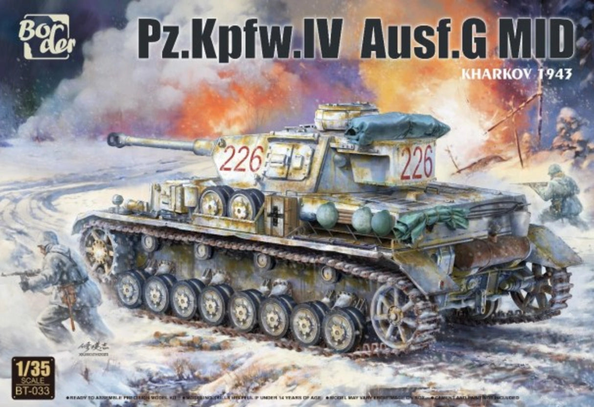 Border Model 1/35 Pz.Kpfw.IV Ausf.G MID Karkov 1943 Scale Model Border model