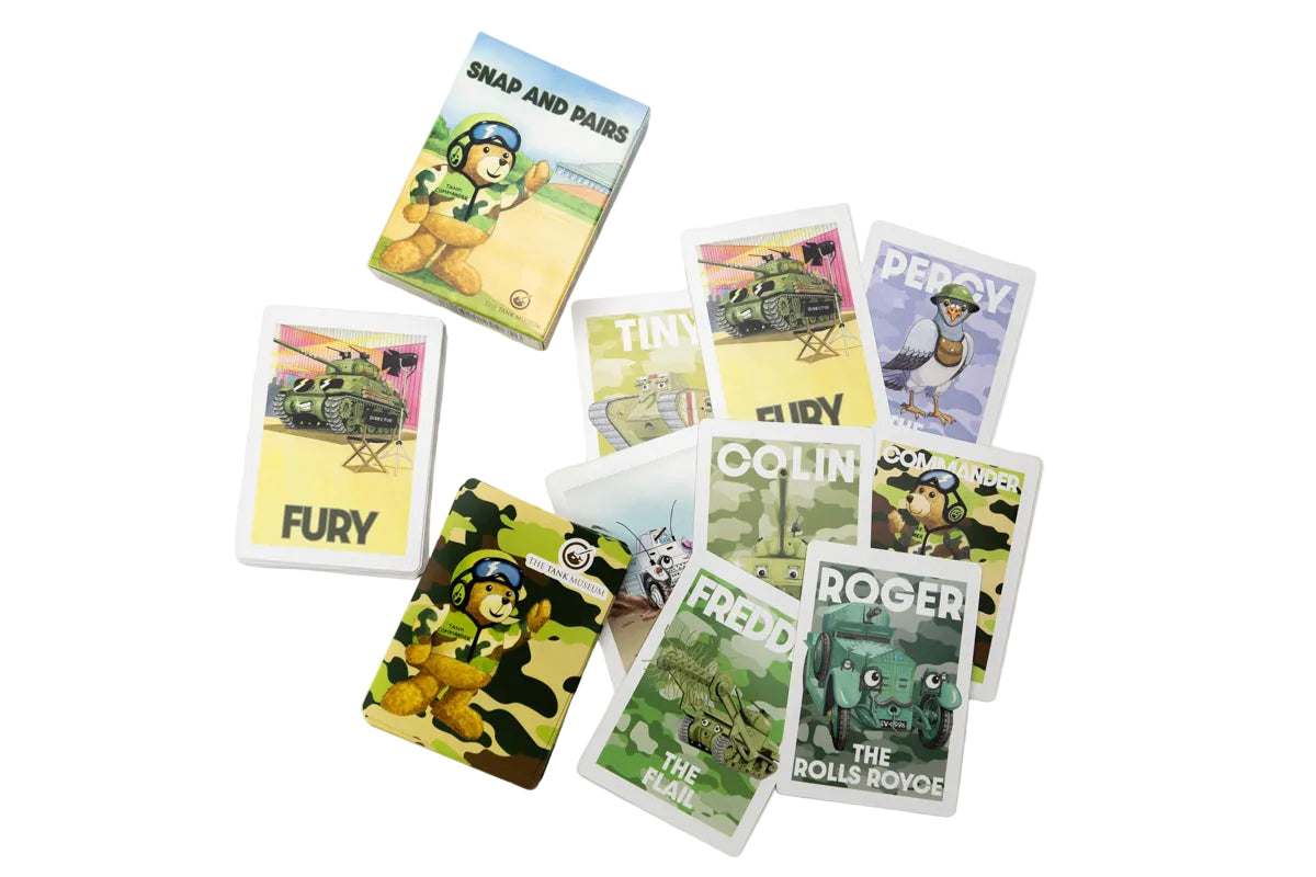 Tank Commander Basil's Snap and Pairs Card Game Deck Game The Gift Scholars