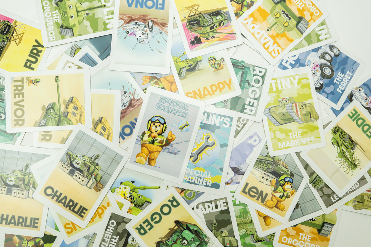 Tank Commander Basil's Snap and Pairs Card Game Deck Game The Gift Scholars