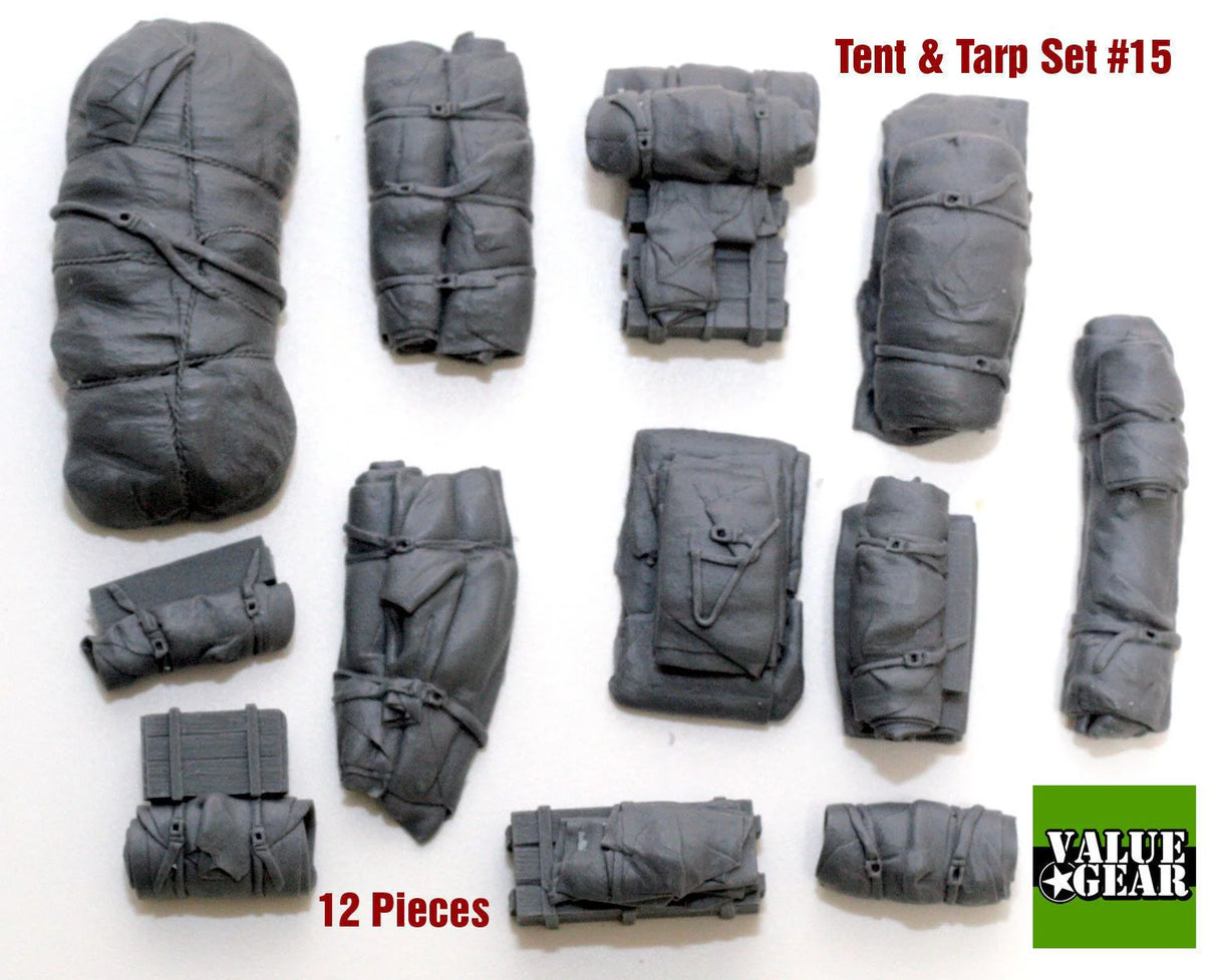 Valuegear 1/35 Tents Tarps Set #15 Scale Model Value Gear.