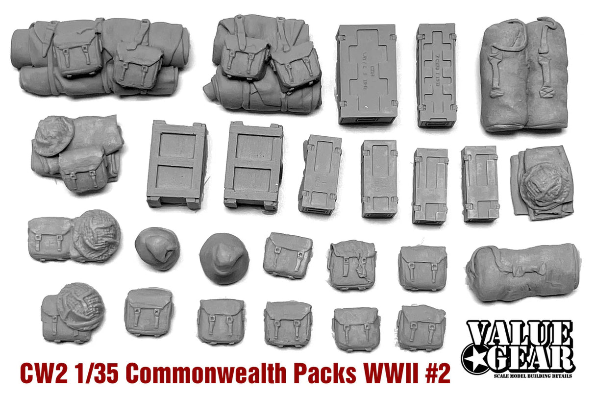 Valuegear 1/35 WW2 commonwealth stowage set #2 Scale Model Value Gear.