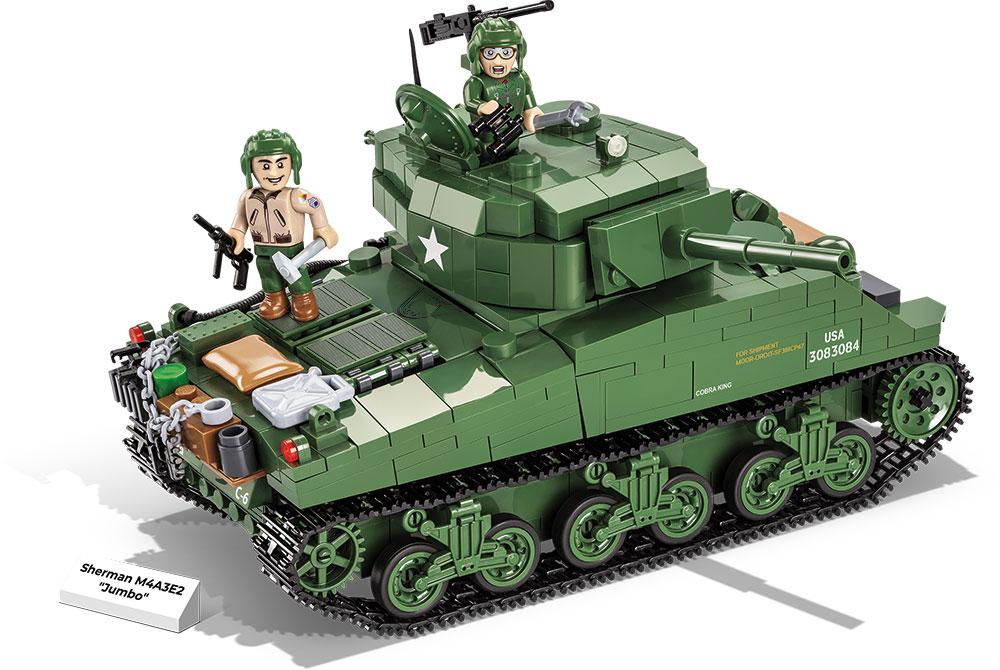 Cobi Sherman M4A3E2 Jumbo Brick Model Kit Cobi