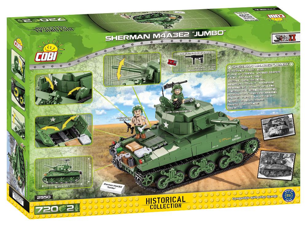 Cobi Sherman M4A3E2 Jumbo Brick Model Kit Cobi