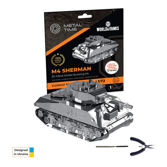Metal Time: 1/72 Scale M4 Sherman Scale Model 13Square ltd