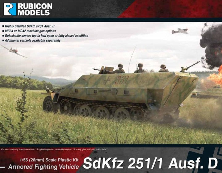 Rubicon Models 1/56 SdKfz 251/1 Ausf.D Scale Model Rubicon models.