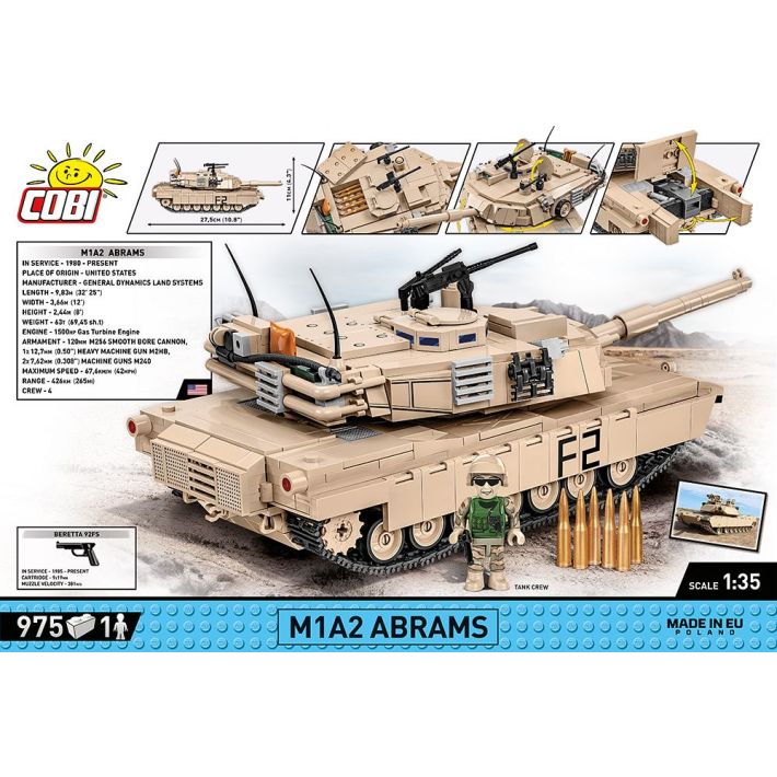 Cobi 1/35 Scale: M1A2 Abrams – The Tank Museum