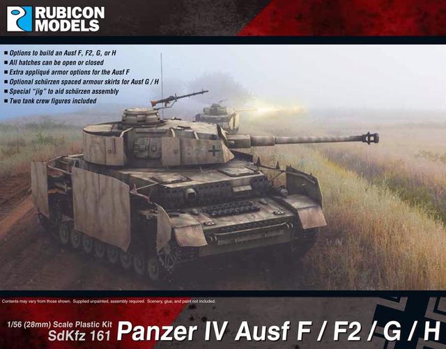 Rubicon Models 1/56 Panzer IV Ausf F/F2/G/H Scale Model Rubicon models.