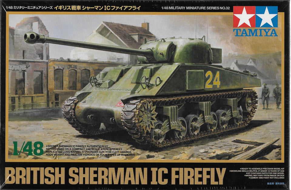 Tamiya 1/48 British Sherman IC Firefly Scale Model Tamiya