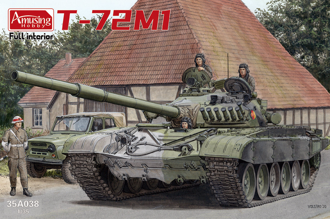 Amusing Hobby 1/35 Russian T-72M1, full interior Scale Model Amusing Hobby