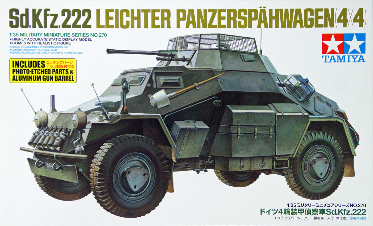 HobbyBoss 83815 1/35 Ölçek, German Sd.Kfz.222 Leichter Panzerspahwagen (1st Seri