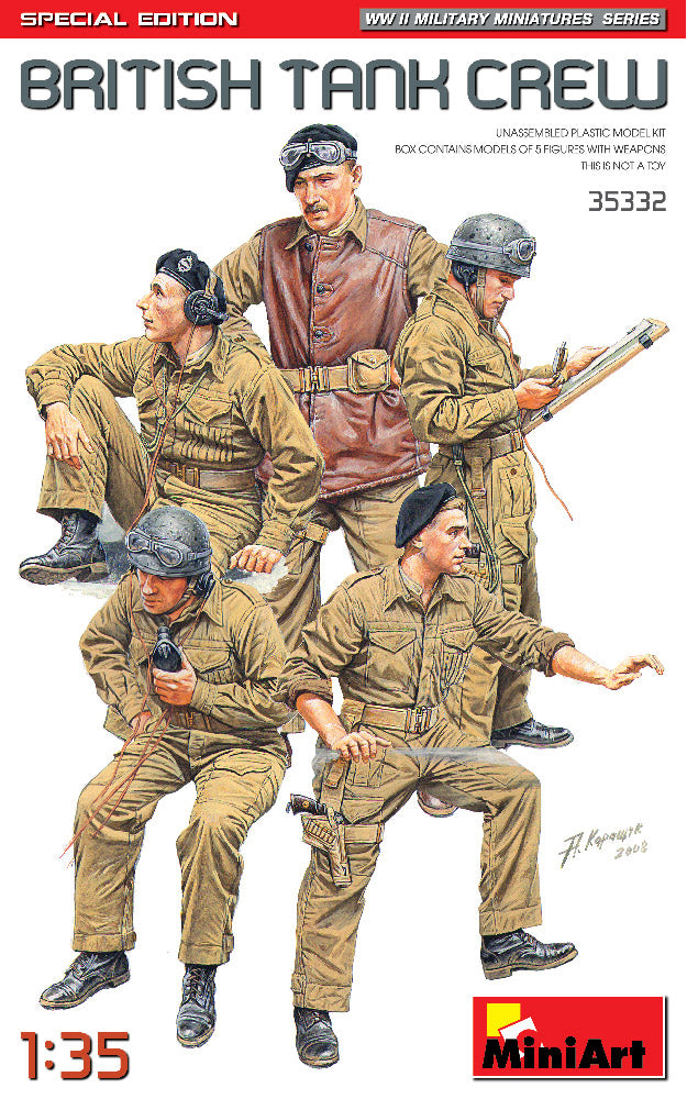 Miniart British Tank Crew Scale Model MiniArt
