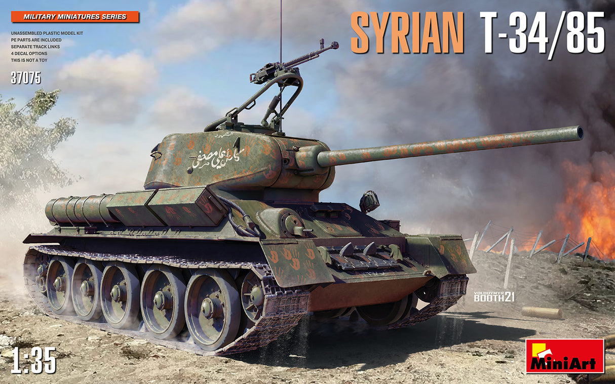 MiniArt 1/35 Syrian T-34/85 Scale Model MiniArt