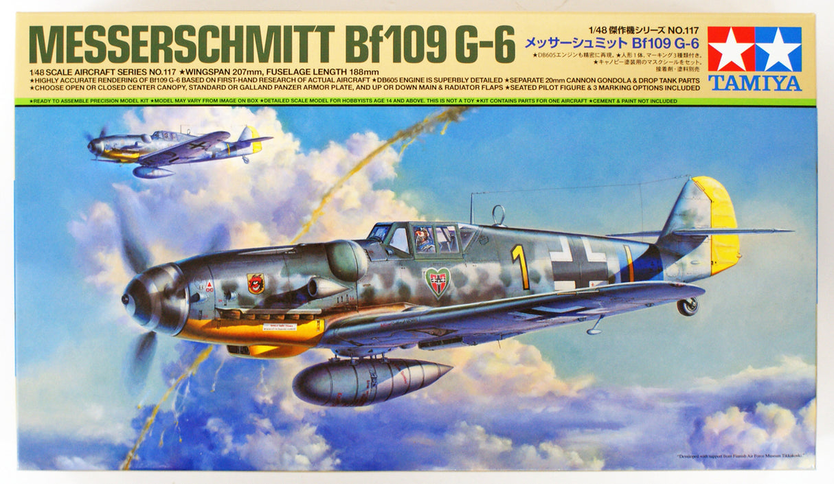 Tamiya 1/48 Messerschmitt Bf109 G-6 Scale Model Tamiya