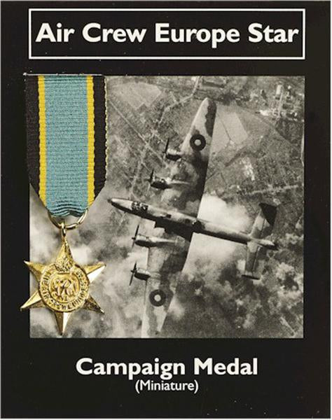 Replica Miniature Air Crew Europe Star Medal Westair