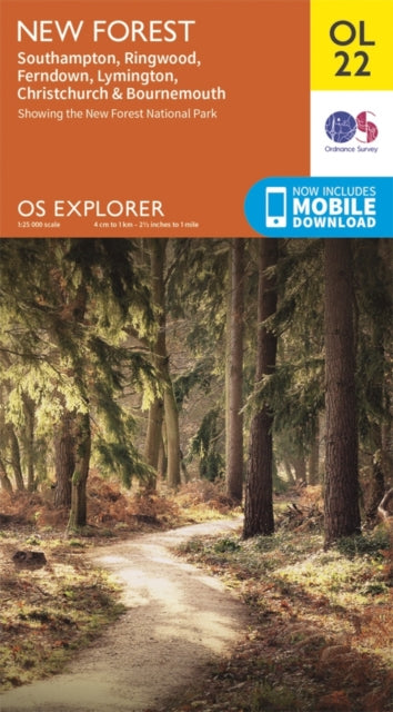 Ordnance Survey OS Explorer Map: New Forest, OL 22 Book Gardners