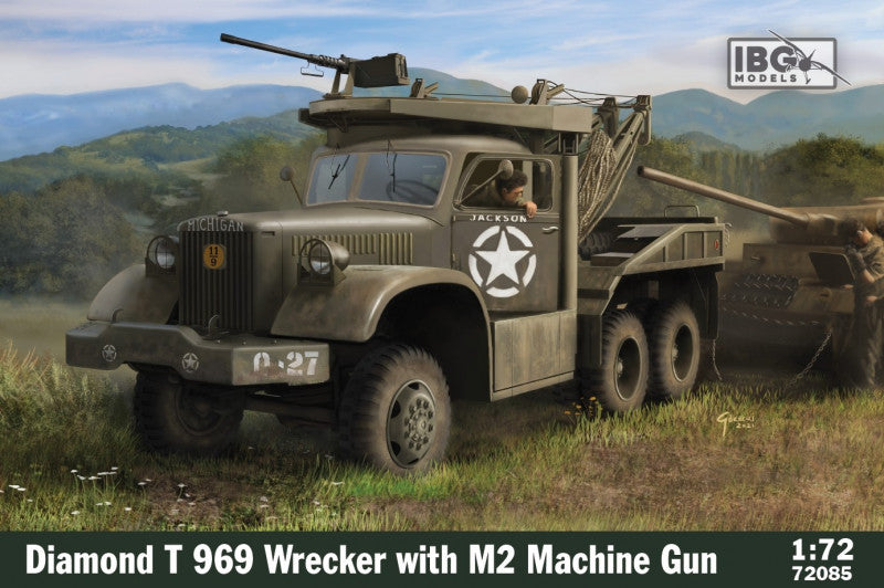 IBG 1/72 Diamond T 969 Wrecker with M2 HG Scale Model IBG Models